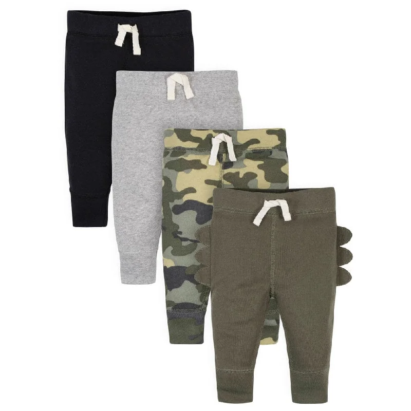 4-Pack Baby Boys Dino Active Pants