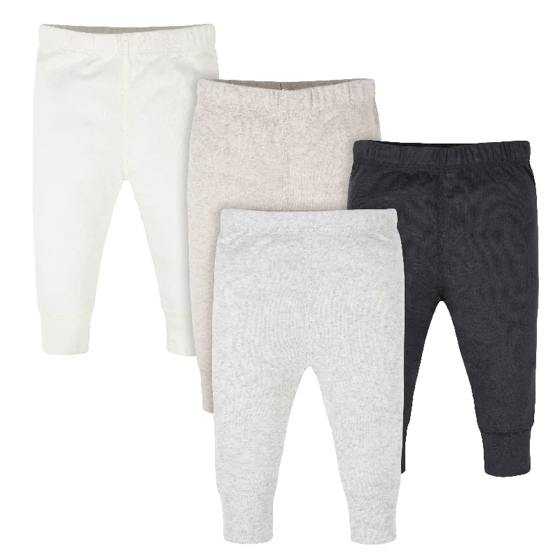 4-Pack Baby Neutral Gray Heather Pants