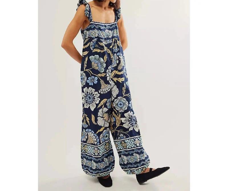 Bali Albright Jumpsuit In Navy Combo