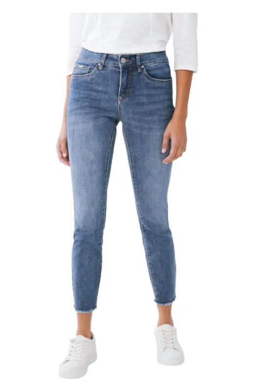 Christina Slim Ankle Jeans In Medium Wash