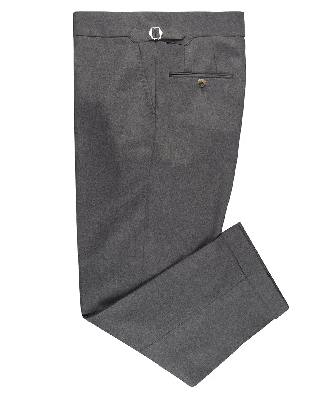 Minnis Mid Grey Wool Flannel