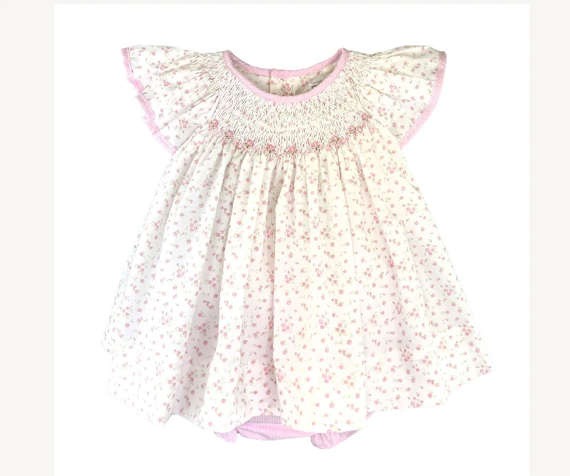 Smocked Floral Bloomer Set