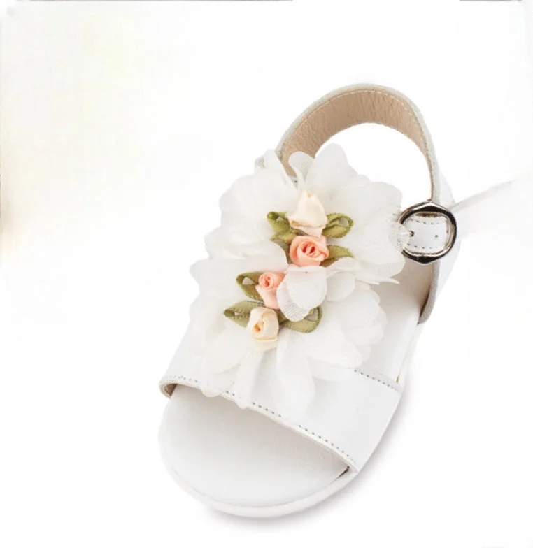 White Leather Baby Sandal